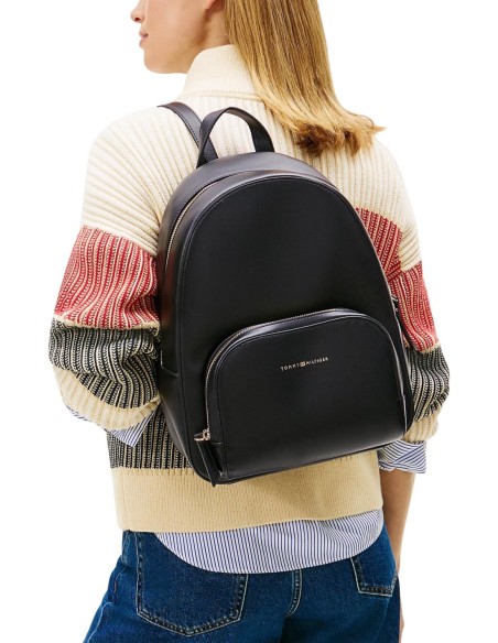 Sac noir logo Tommy Hilfiger femme