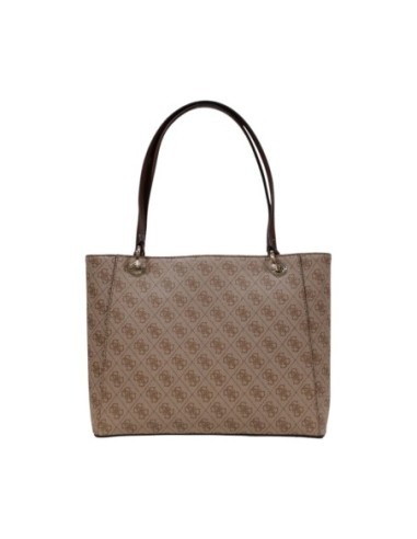 Sac marron imprimé grand format | Guess