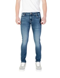 Jeans bleu effet usé Guess homme
