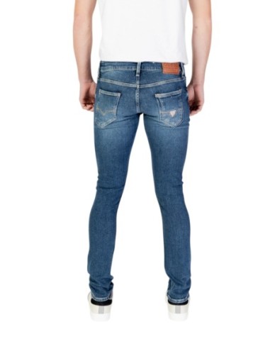 Jeans bleu effet usé Guess homme