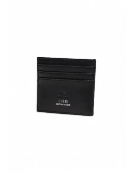 Portefeuille cuir noir Guess homme