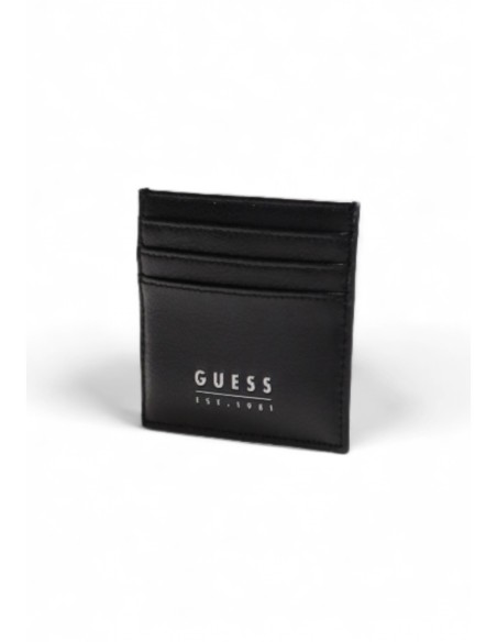 Portefeuille cuir noir Guess homme