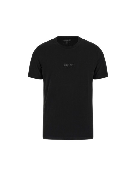 T-shirt noir coton Guess homme