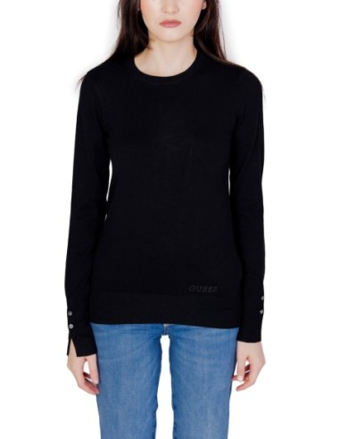 Pull noir coton Guess femme