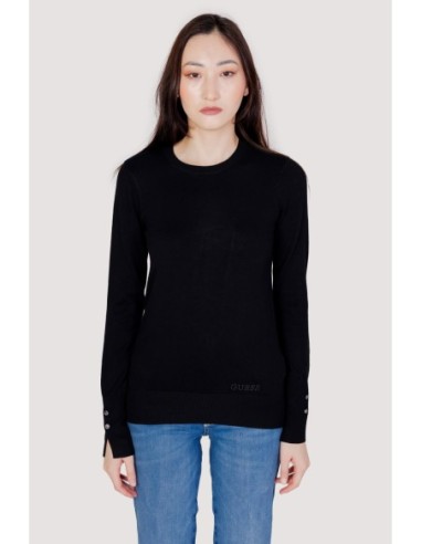 Pull noir coton Guess femme
