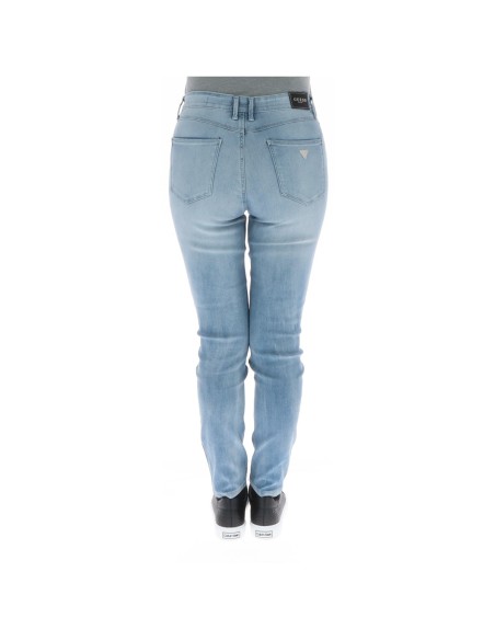 Jeans bleu azur effet usé Guess femme