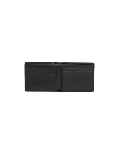 Portefeuille compact cuir noir Tommy Hilfiger homme