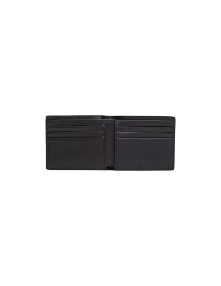 Portefeuille compact cuir noir Tommy Hilfiger homme