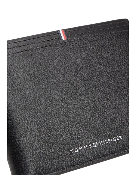 Portefeuille noir avec porte-monnaie Tommy Hilfiger homme
