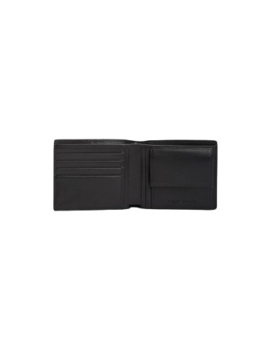 Portefeuille noir avec porte-monnaie Tommy Hilfiger homme