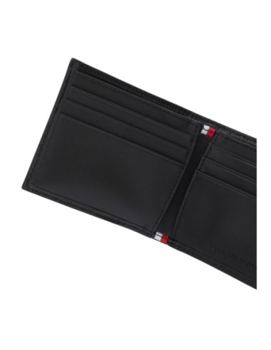 Porte-cartes cuir noir Tommy Hilfiger homme