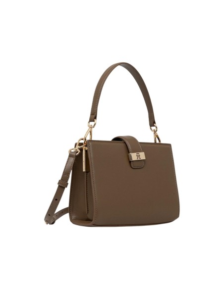 Mini satchel marron Tommy Hilfiger femme