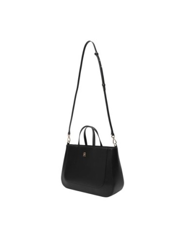 Sac satchel noir Tommy Hilfiger femme