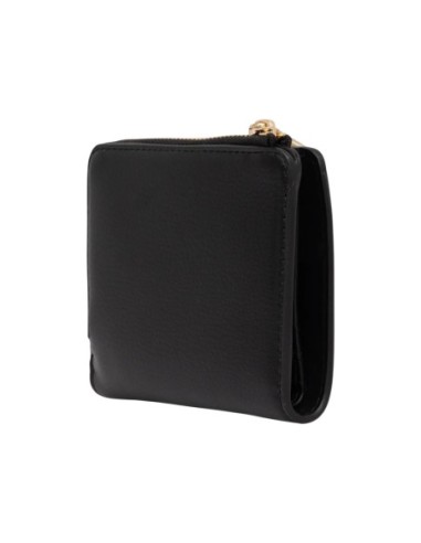 Portefeuille compact noir Tommy Hilfiger femme