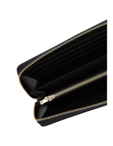 Portefeuille noir zippé Tommy Hilfiger femme
