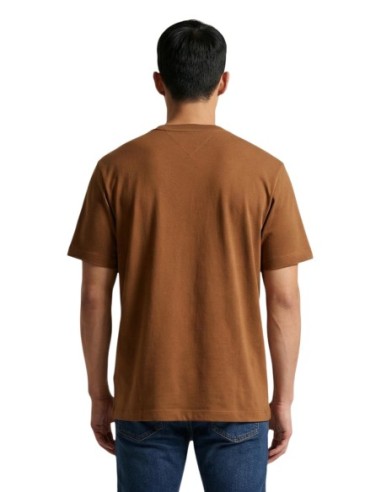 T-shirt camel coton bio Tommy Hilfiger homme