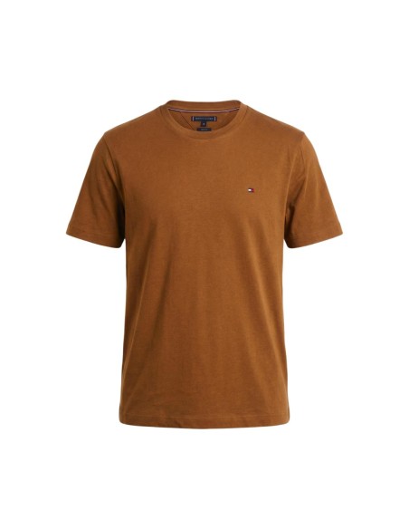 T-shirt camel coton bio Tommy Hilfiger homme