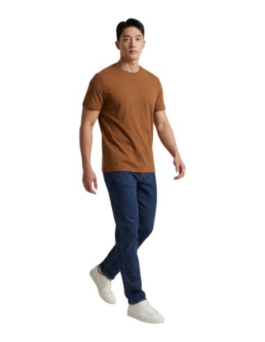 T-shirt camel coton bio Tommy Hilfiger homme
