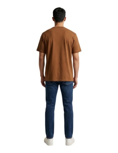 T-shirt camel coton bio Tommy Hilfiger homme