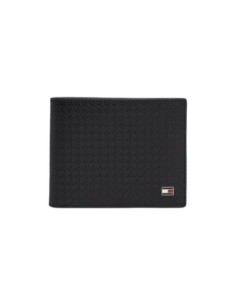 Portefeuille cuir noir Tommy Hilfiger homme