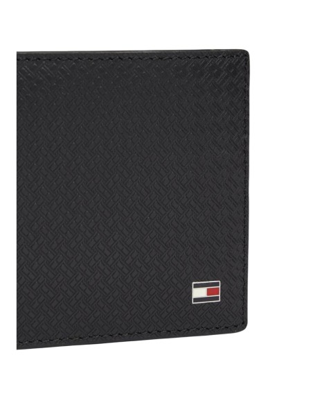 Portefeuille cuir noir Tommy Hilfiger homme