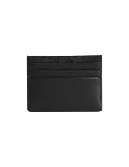 Porte-cartes cuir embossé noir Tommy Hilfiger homme