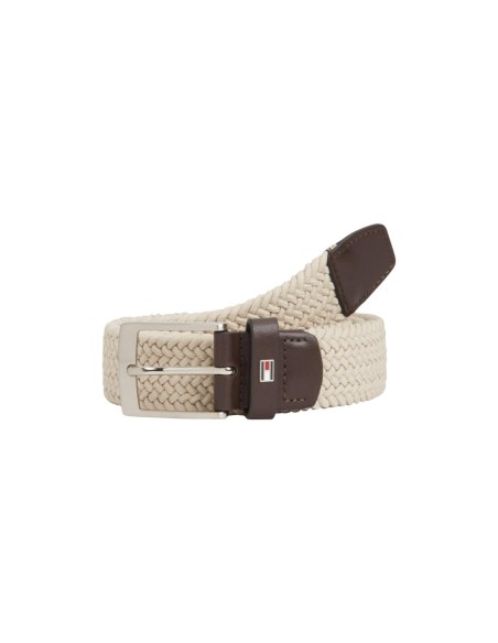 Ceinture beige élastique Tommy Hilfiger homme