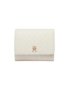 Portefeuille blanc trifold Tommy Hilfiger femme