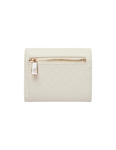 Portefeuille blanc trifold Tommy Hilfiger femme