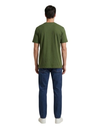 T-shirt vert coton bio Tommy Hilfiger homme