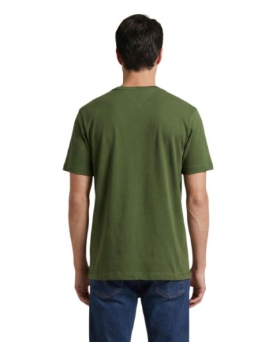T-shirt vert coton bio Tommy Hilfiger homme