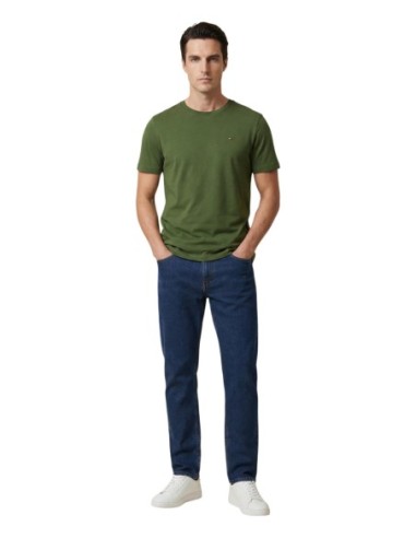 T-shirt vert coton bio Tommy Hilfiger homme