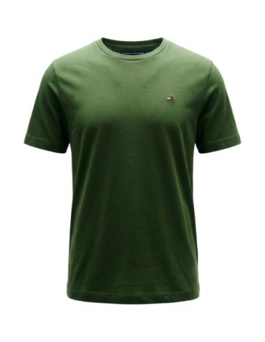 T-shirt vert coton bio Tommy Hilfiger homme