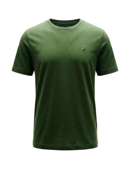 T-shirt vert coton bio Tommy Hilfiger homme