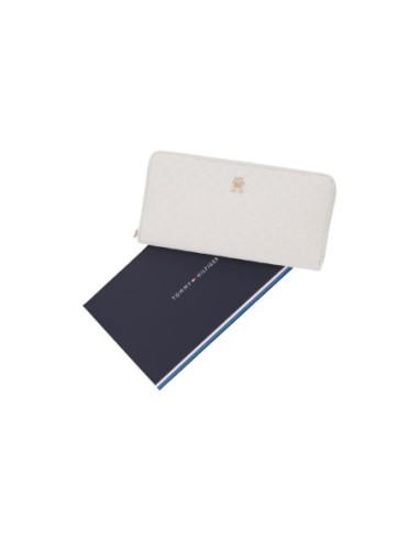 Portefeuille blanc Tommy Hilfiger femme