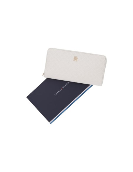 Portefeuille blanc Tommy Hilfiger femme