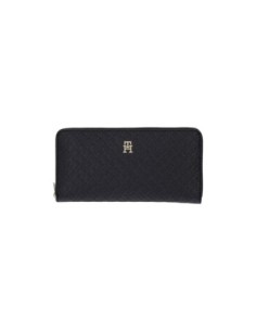Portefeuille noir Tommy Hilfiger femme