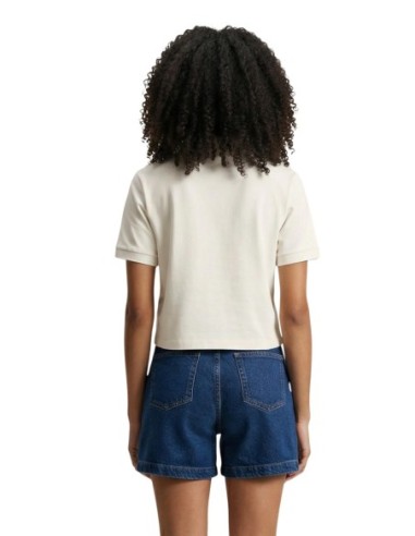 Guess polo femme blanc coton stretch – Chic casual