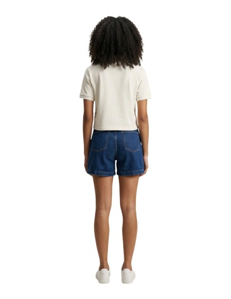 Guess polo femme blanc coton stretch – Chic casual