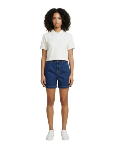 Guess polo femme blanc coton stretch – Chic casual