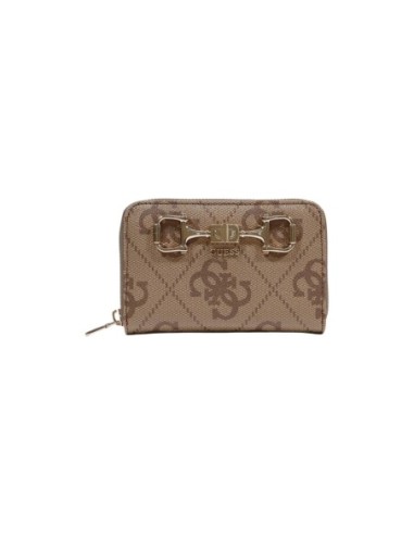 Guess portefeuille femme beige imprimé zippé – Chic