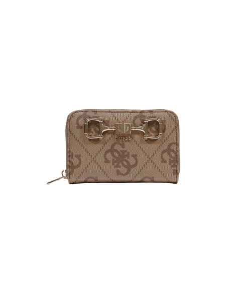 Guess portefeuille femme beige imprimé zippé – Chic