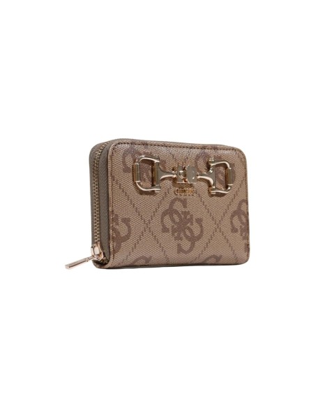 Guess portefeuille femme beige imprimé zippé – Chic