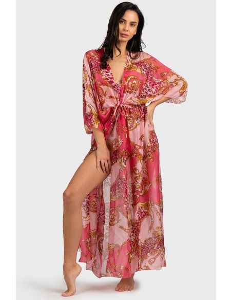 Guess robe femme rose imprimée – Féminine