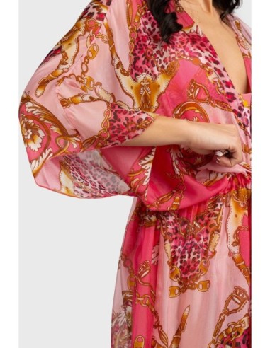 Guess robe femme rose imprimée – Féminine