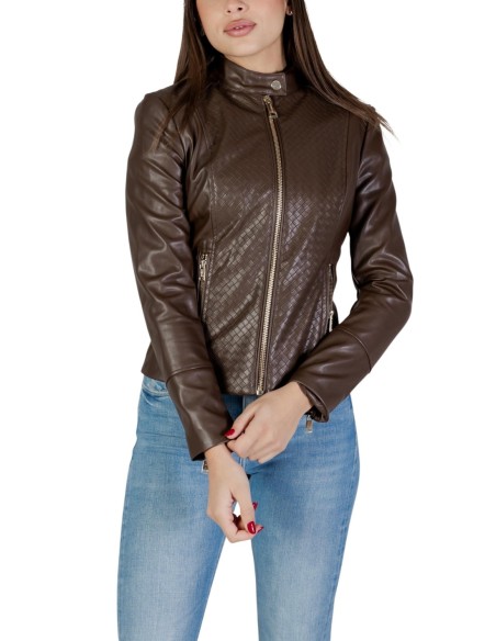 Guess veste femme marron zippée – Moderne
