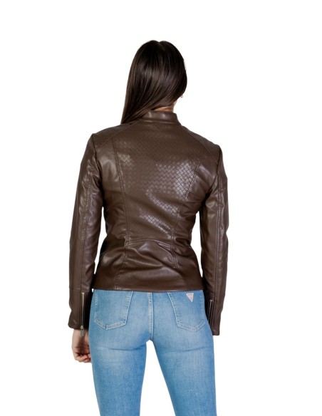 Guess veste femme marron zippée – Moderne