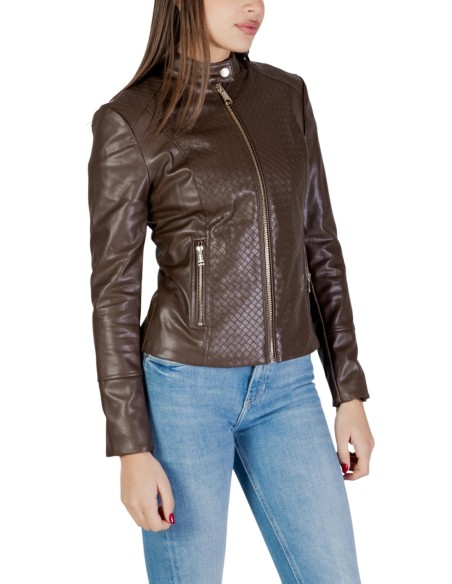 Guess veste femme marron zippée – Moderne
