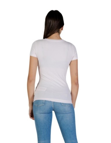 Guess t-shirt femme rose coton stretch – Été