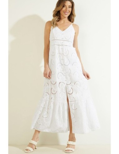 Guess robe femme blanche coton – Été